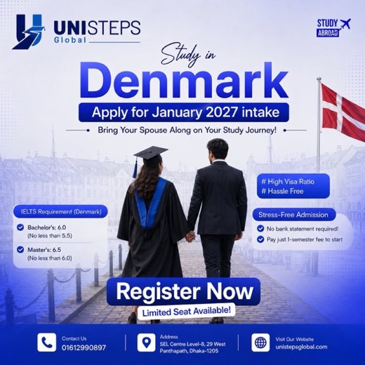 Denmark: apply for the January intake