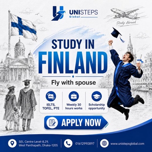 Study in Finland: fly with spouse