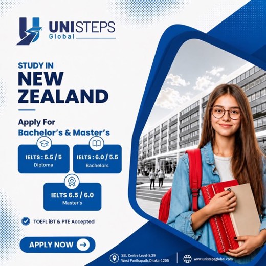 Study in New Zealand: apply for Bachelor's and Master's