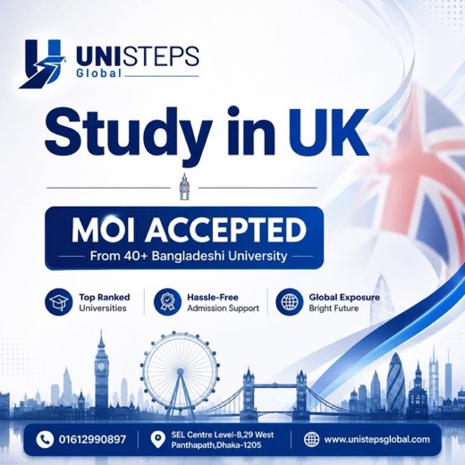 Study in the UK: MOI accepted from 40+ Bangladeshi universities